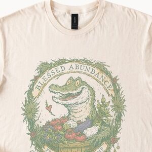 Blessed Abundance Halftone Vintage Style Boho Tee